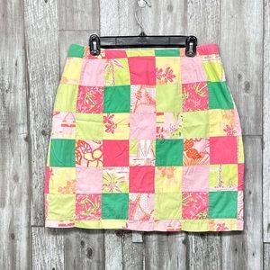 Lilly Pulitzer White Label Patchwork Skirt [1323]